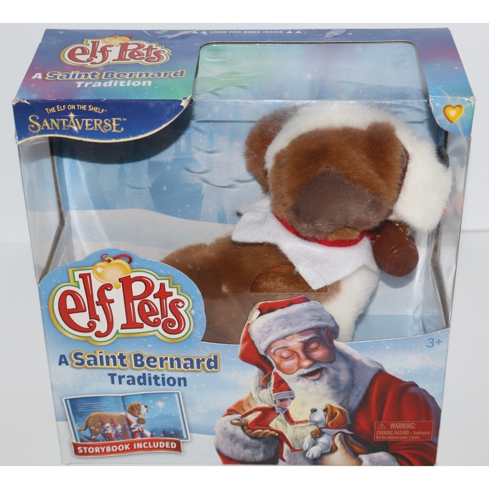 Elf on the Shelf Elf Pets A Saint Bernard Tradition Plush Dog and Storybook Set